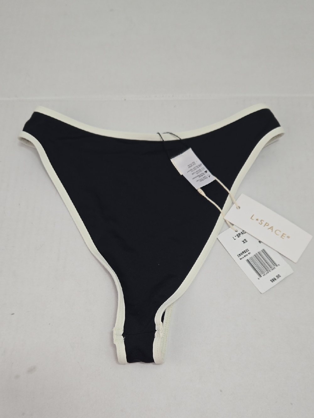 L Space Black Nora High Leg Swimsuit Bikini Bottom XS yse2223 Women
